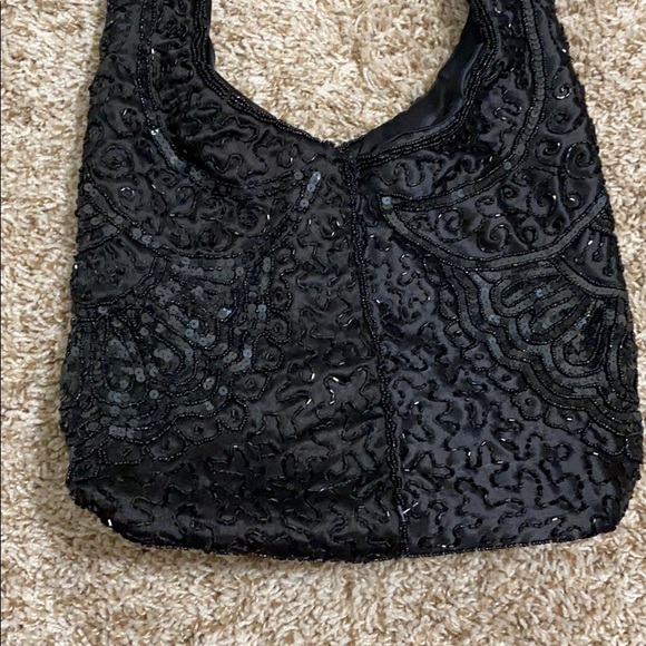 Black Handmade Hobo Bag - Picture 11 of 15